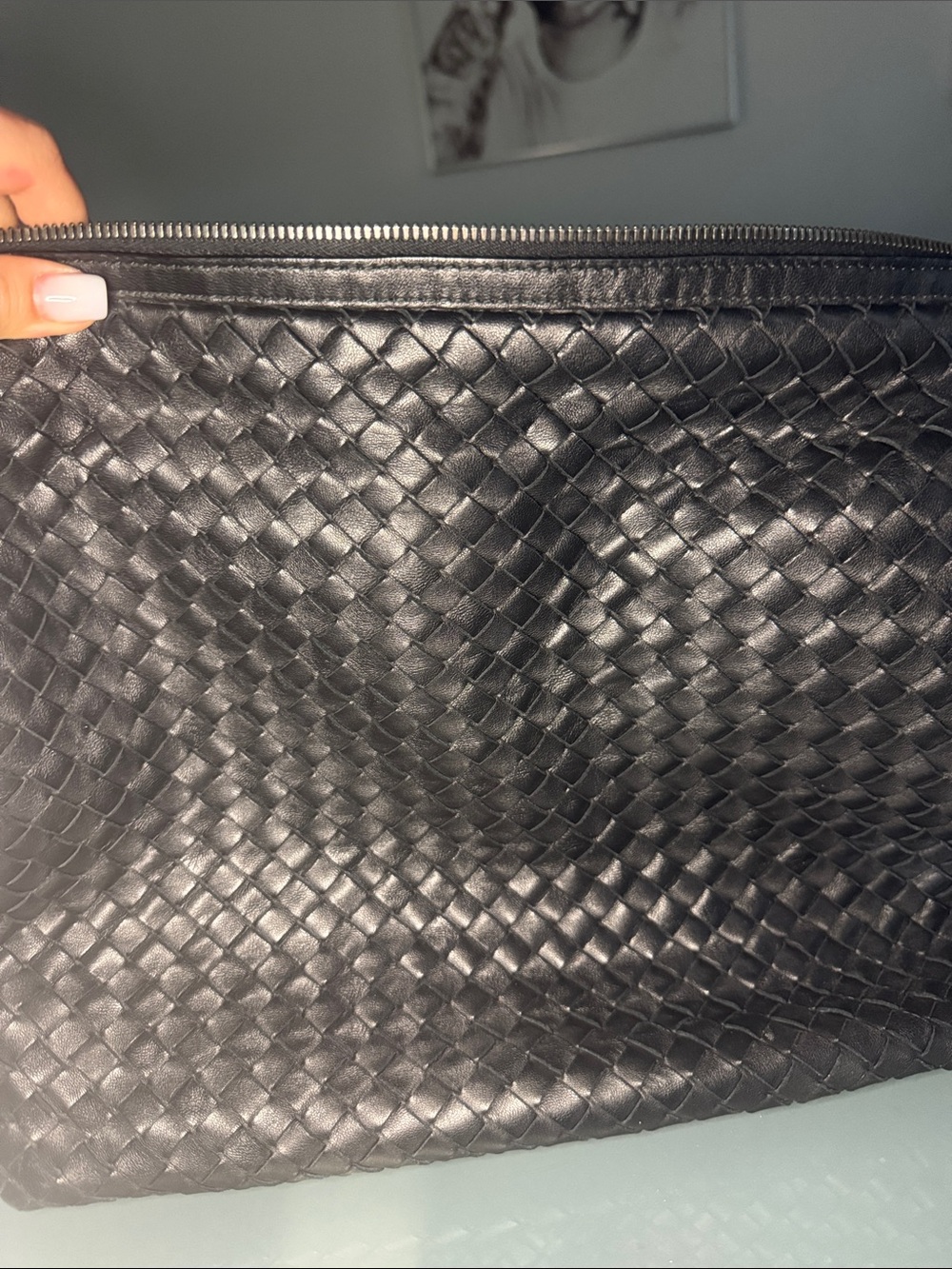 Bottega Veneta Black Intrecciato Leather Hobo Bag